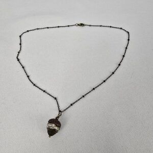 Copper Tone Acorn Pendant Necklace